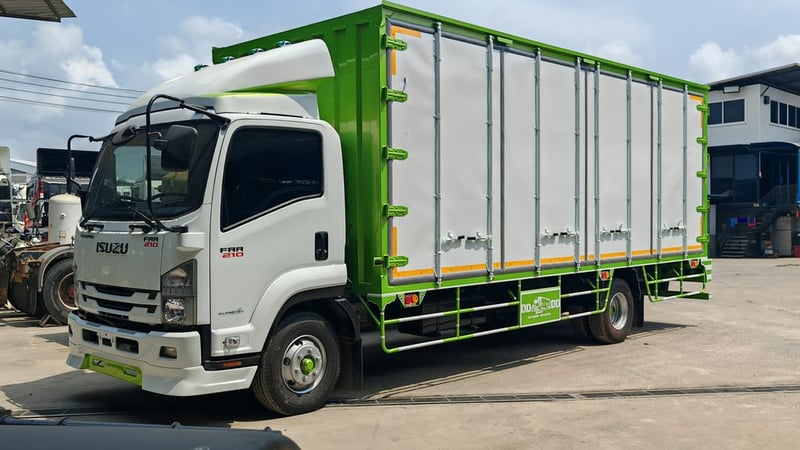 🚚 [เครดิตดี ฟรีดาวน์!] 6 ล้อตู้แห้ง ISUZU FRR 210 แรงม้า ปี 63 สภาพนางฟ้า 💨