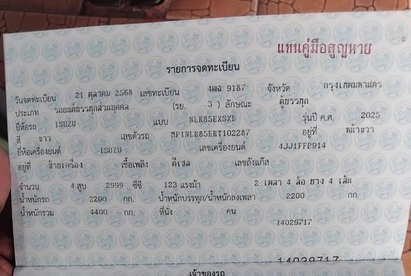 อีซูซNLR130ปี68ตู้แห้งพร้อมใช้เกียร์ออโต้ อีซูซNLR130ปี68ตู้แห้งพร้อมใช้เกียร์ออโต้