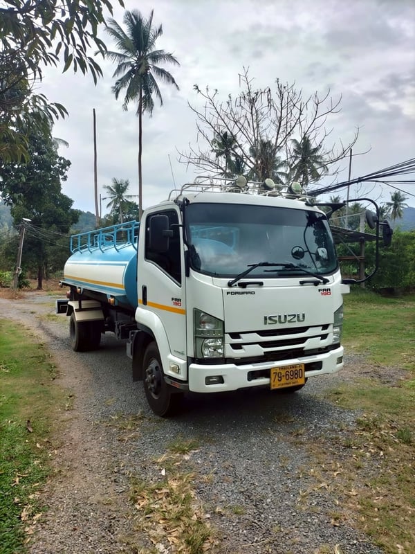 💦 รถแทงก์น้ำ ISUZU FRR 190 แรง ปี 62 พร้อมใช้ทันที!