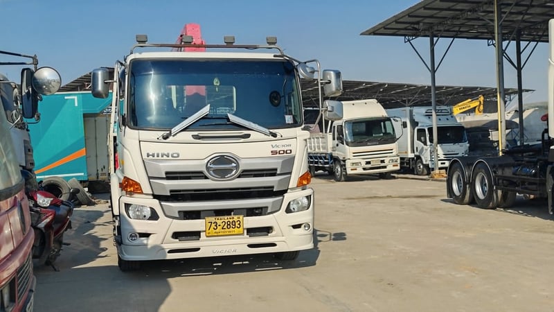 🚧10 ล้อติดเครน HINO VICTOR 260 แรง ปี63 เครน 5 ตัน 