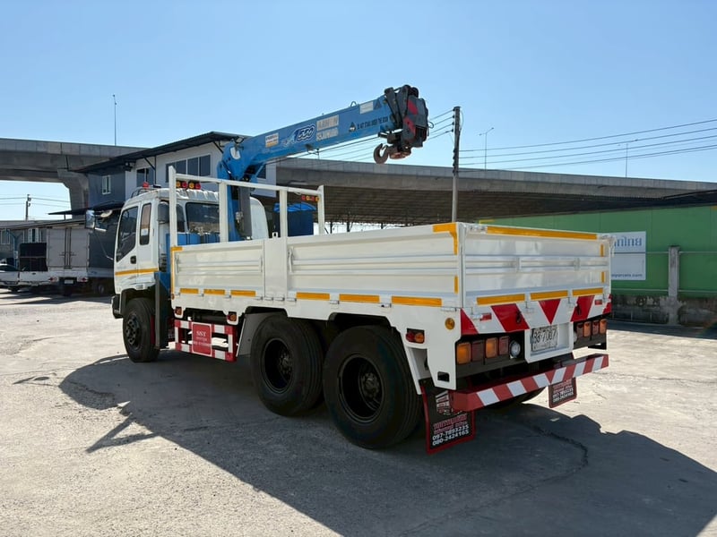 ♨️10 ล้อ 2 เพลา ติดเครน 5.5 ตัน ISUZU FVZ 200 แรง