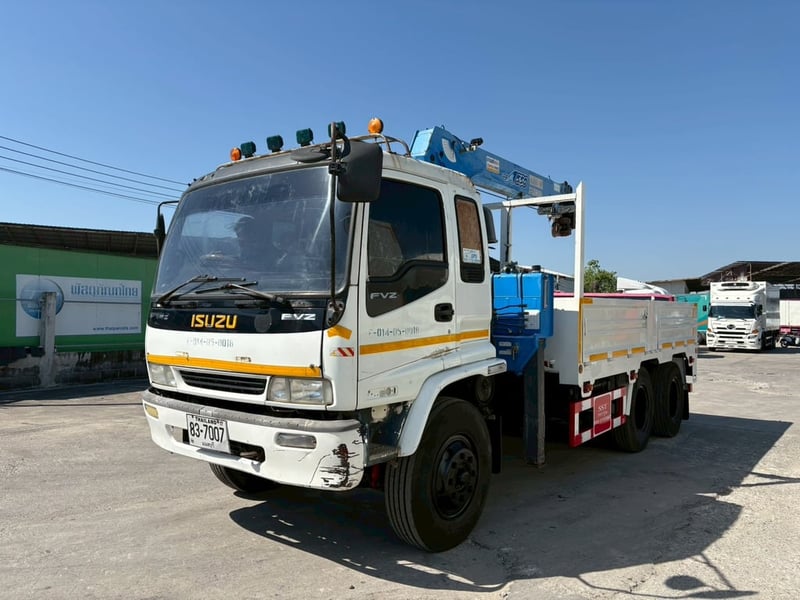 ♨️10 ล้อ 2 เพลา ติดเครน 5.5 ตัน ISUZU FVZ 200 แรง