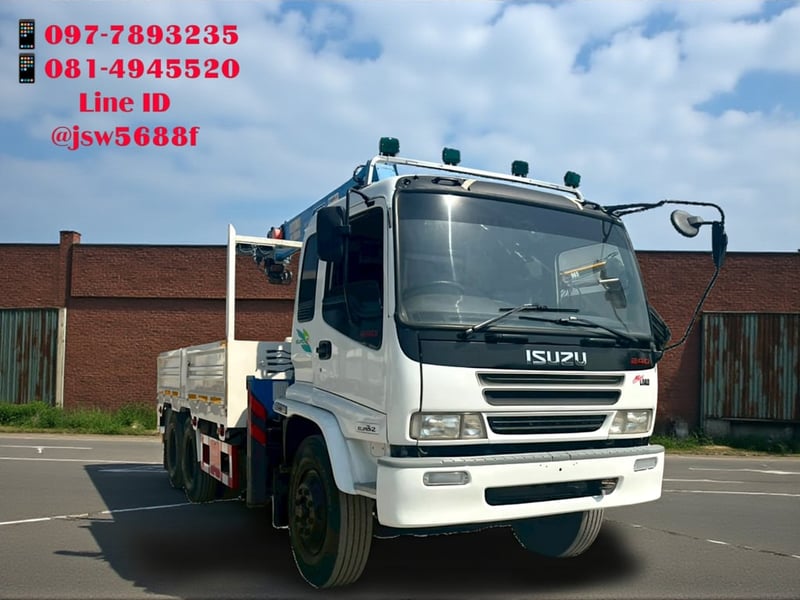 ♨️10 ล้อ 2 เพลา ติดเครน 5.5 ตัน ISUZU FVZ 200 แรง