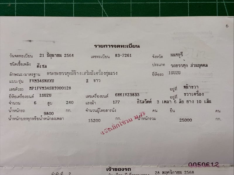 ✅ 10 ล้อตู้10บาน ISUZU FVM 240 แรง ปี 64 ยางใหม่10 เส้น