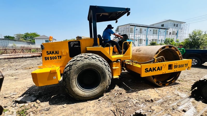 รถบดSAKAI sv500TF2เปลือก2เพลาพร้อมใช้ 