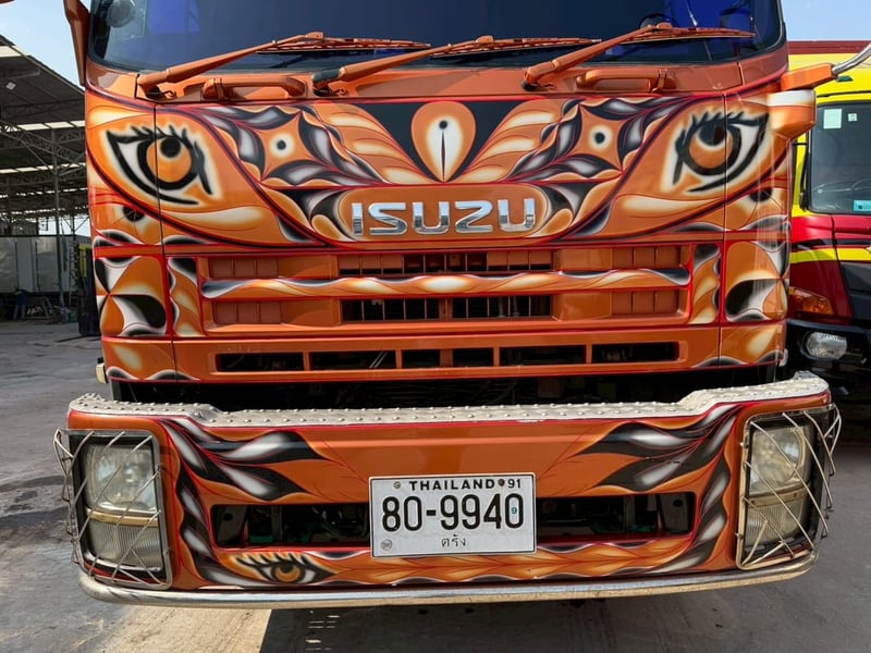 10ล้อดั้มอีซูซุ360ปี57มือเดียวป้ายแดงสภาพเดิมๆไมล์น้อย