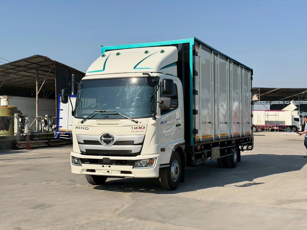 🌟 6 ล้อตู้แห้ง HINO FC9J 210 แรง ปี 64 สภาพ 5 ดาว! 🌟 6 ล้อตู้แห้ง HINO FC9J 210 แรง ปี 64 สภาพ 5 ดาว!