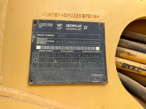 รถเกรดเดอร์cat140Hเอกสารเล่มทะเบียนซีเรียลสูง7000กว่า