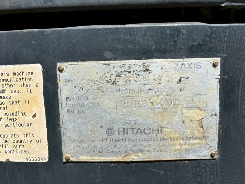​💥 แบคโฮ HITACHI ZX350H-5G (มีเล่มทะเบียน!)