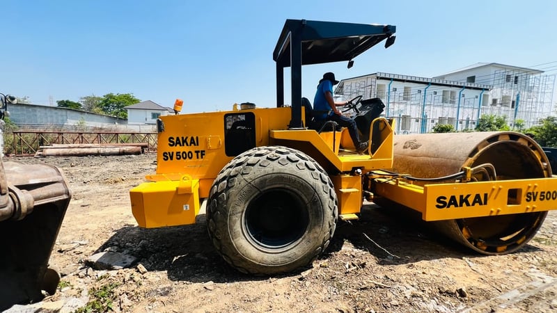 รถบดSAKAI sv500TF2เปลือก2เพลาพร้อมใช้ 