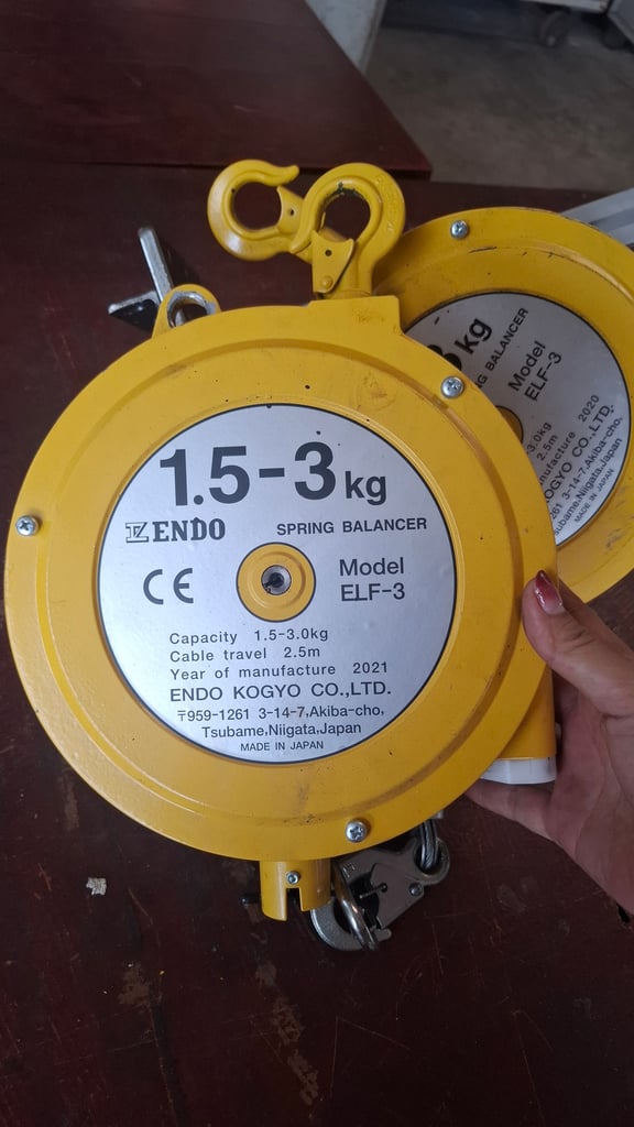 ENDO ELF-3 #รอกแขวนแบบสปริงรุ่น#สปริงบาร์ลานเซอร์มือสอง #สปริงบาลานเซอร์ (#SpringBalancer) ENDO ELF-3 #รอกแขวนแบบสปริงรุ่น#สปริงบาร์ลานเซอร์มือสอง #สปริงบาลานเซอร์ (#SpringBalancer)