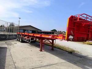 ปล่อยหางเทรลเลอร์พื้นเรียบ3เพลา PS3-SF1250D