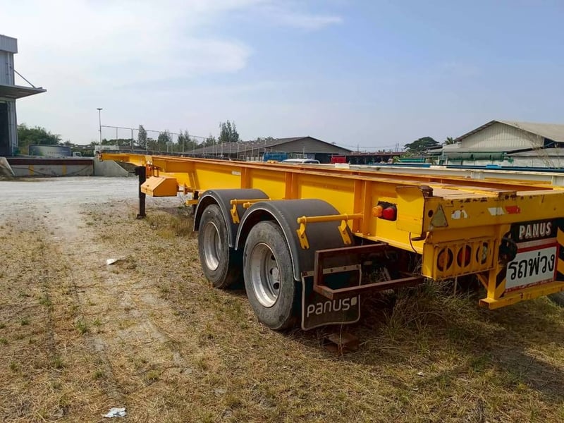 ปล่อยหางเทรลเลอร์ก้างปลา2เพลา PS2-SC1250M สีเหลือง