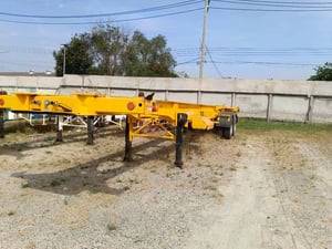 ปล่อยหางเทรลเลอร์ก้างปลา2เพลา PS2-SC1250M สีเหลือง