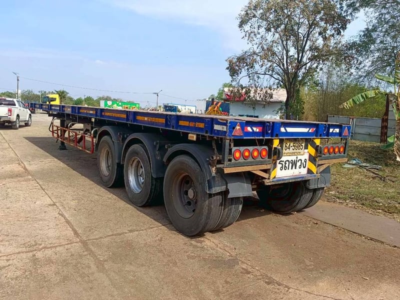 ปล่อยหางเทรลเลอร์พื้นเรียบ3เพลา PS3-SF1250M