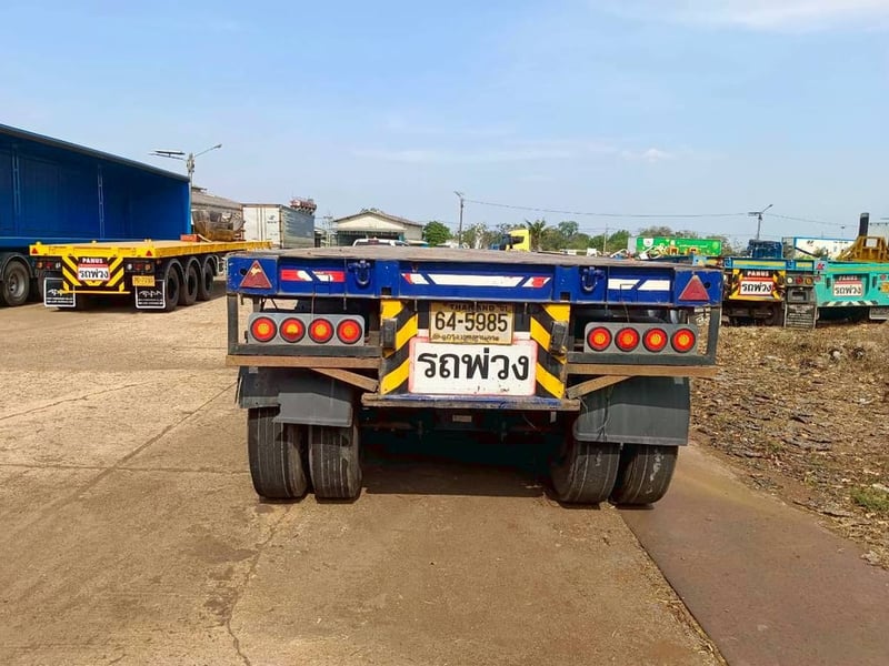 ปล่อยหางเทรลเลอร์พื้นเรียบ3เพลา PS3-SF1250M