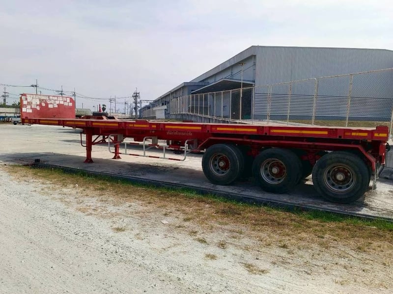 ปล่อยหางเทรลเลอร์พื้นเรียบ3เพลา PS3-SF1250D