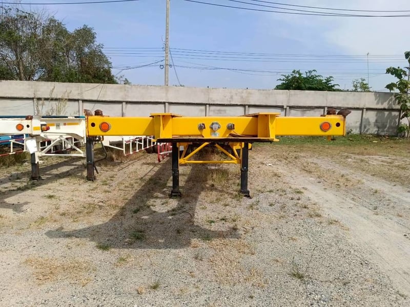 ปล่อยหางเทรลเลอร์ก้างปลา2เพลา PS2-SC1250M สีเหลือง