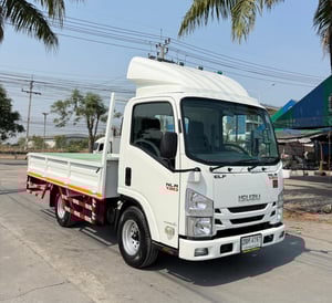 ISUZU NLR 130 แรงม้า ปี 2562 รถบรรทุก 4 ล้อไม่ติดเวลา กระบะเหล็ก ยาว 3.50 ม.