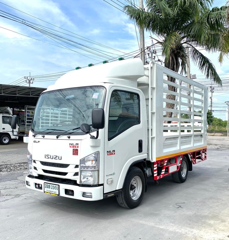 รถ ISUZU NLR 130 แรง ปี 2563  (รถห้างแท้ ) กะบะเหล็กคอกสูง  ยาว 3.55 กว้าง 1.85 ม. รถสวย มือเดียว
