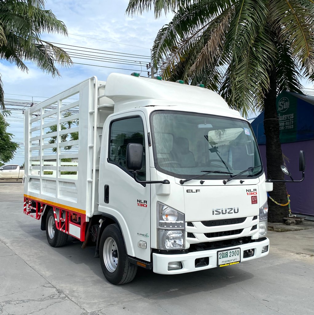 รถ ISUZU NLR 130 แรง ปี 2563  (รถห้างแท้ ) กะบะเหล็กคอกสูง  ยาว 3.55 กว้าง 1.85 ม. รถสวย มือเดียว