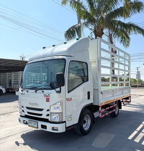 รถ ISUZU NLR 130 แรง ปี 2563 กะบะเหล็กคอกสูง  ยาว 3.50 ม.กว้าง 2.00 ม. รถสวย มือเดียว