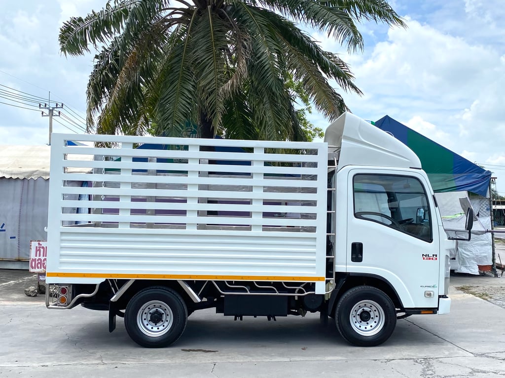 ISUZU NLR 130 ปี 2561 รุ่นใหม่ คอกสแตนเลส ยาว 3.20 ม.