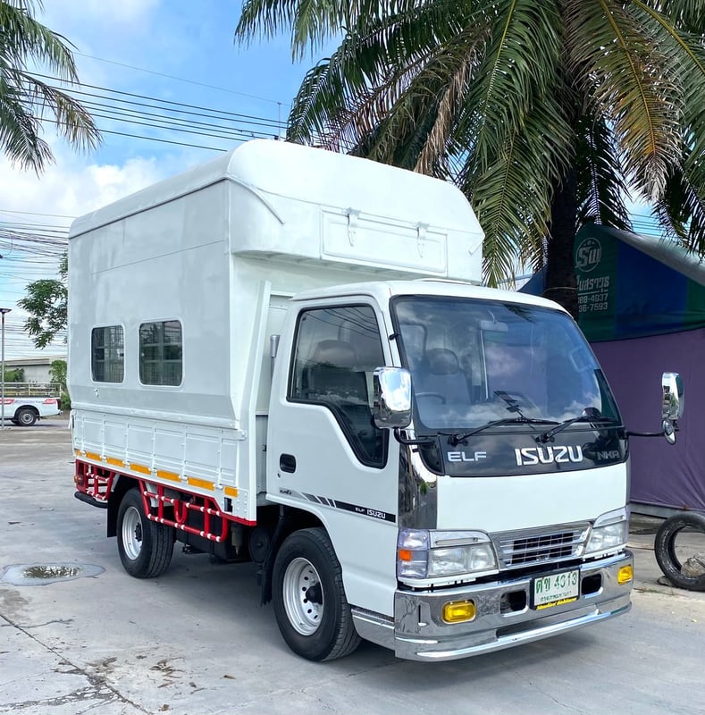 ISUZU NKR 100แรงม้า รถบรรทุก 4ล้อ กระบะคอกสูง ปี2005 รถสวยมาก พร้อมใช้งาน