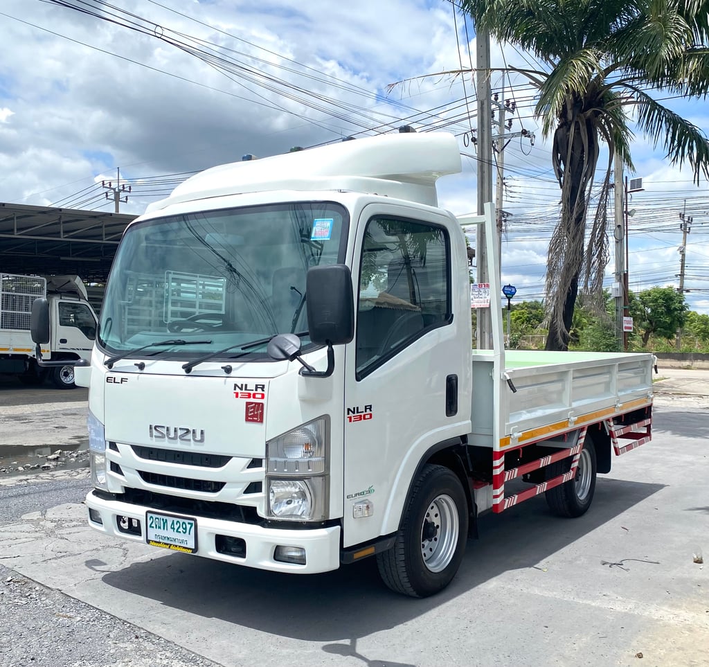 ISUZU NLR 130แรงม้า รถบรรทุก 4ล้อ กระบะเหล็ก ปี2018 ยาว 3.50 ม.