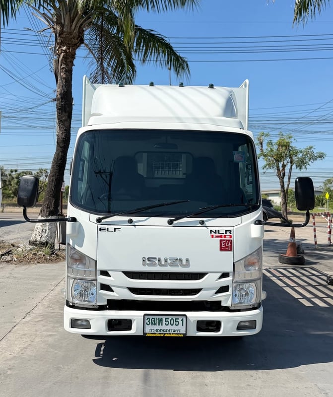 รถ ISUZU NLR 130 แรง ปี 2565 (รถห้างแท้ ) กะบะเหล็กคอกสูง  ยาว 3.50 ม.กว้าง 2.00 ม.