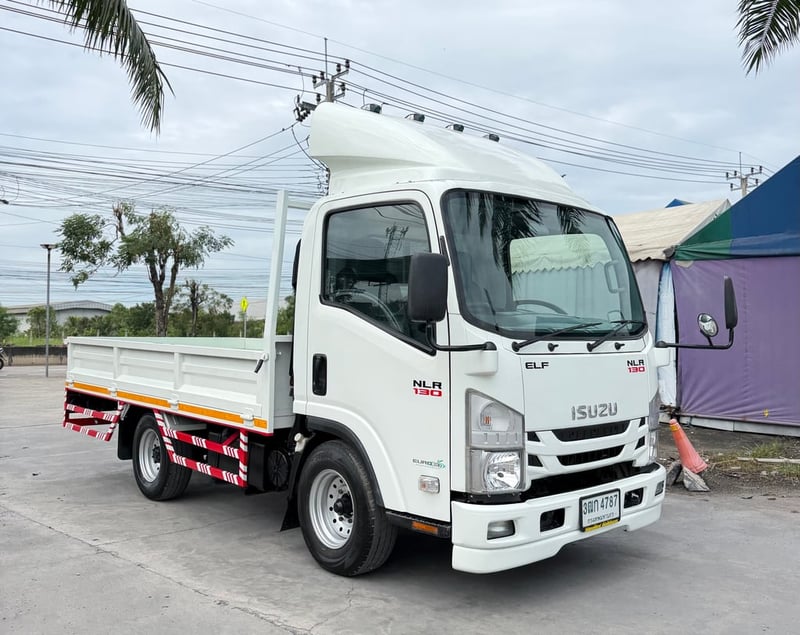 ISUZU NLR 130 แรงม้า รถบรรทุก 4ล้อไม่ติดเวลา กระบะเหล็ก ยาว 3.50 ม. ปี 2563