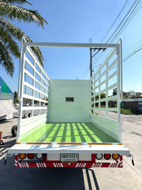 รถ ISUZU NLR 130 แรง ปี 2565 (รถห้างแท้ ) กะบะเหล็กคอกสูง  ยาว 3.50 ม.กว้าง 2.00 ม.