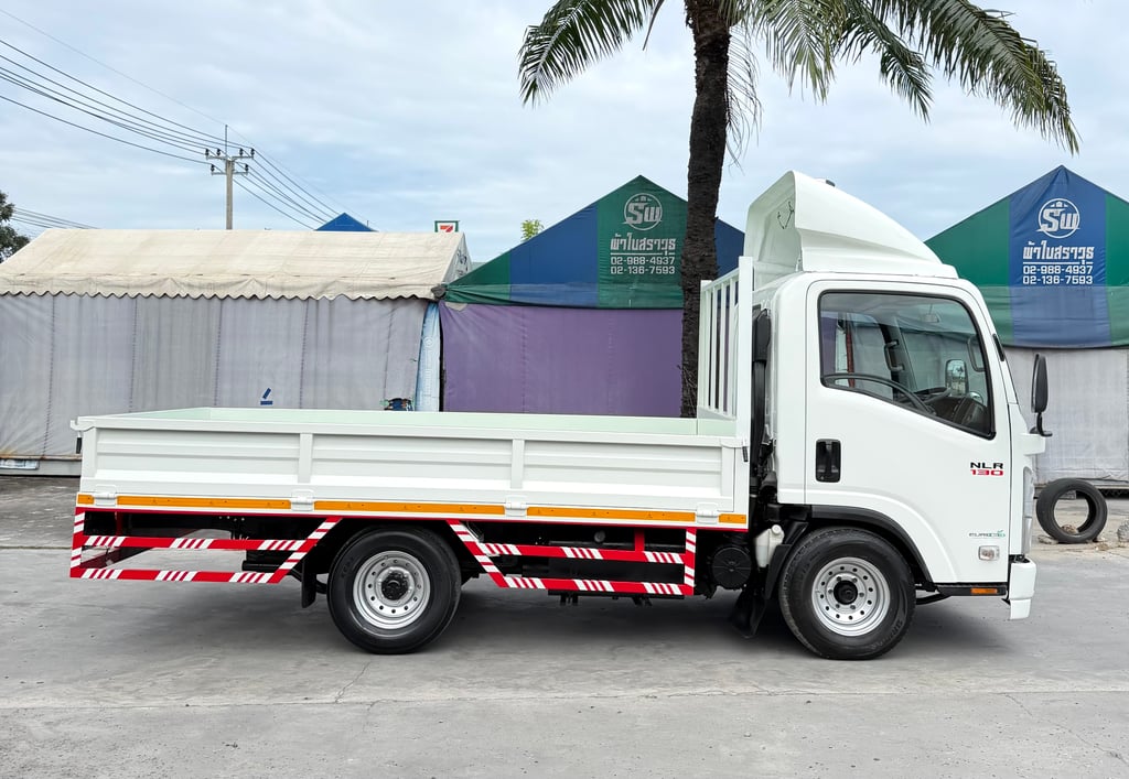 ISUZU NLR 130 แรงม้า รถบรรทุก 4ล้อไม่ติดเวลา กระบะเหล็ก ยาว 3.50 ม. ปี 2563