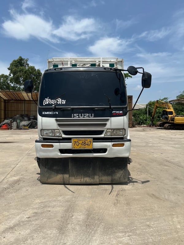 ISUZU FVM 200แรงม้า รถบรรทุก 10ล้อ กระบะเหล็ก ปี2015