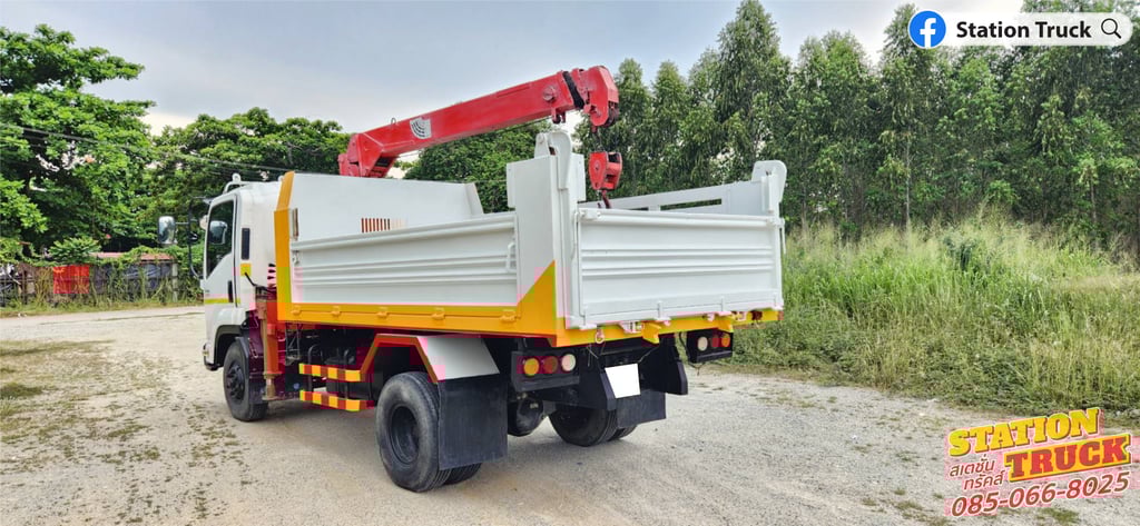 ISUZU FRR 210แรงม้า รถบรรทุก 6ล้อ กระบะเหล็กติดเครน ปี2022 เลขไมล์ 68,864 กม. ISUZU FRR 210แรงม้า รถบรรทุก 6ล้อ กระบะเหล็กติดเครน ปี2022 เลขไมล์ 68,864 กม.