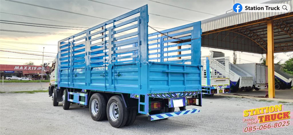 HINO FL 260แรงม้า รถบรรทุก 12ล้อ กระบะคอกสูง ปี2024 เลขไมล์ 91,683 กม. HINO FL 260แรงม้า รถบรรทุก 12ล้อ กระบะคอกสูง ปี2024 เลขไมล์ 91,683 กม.