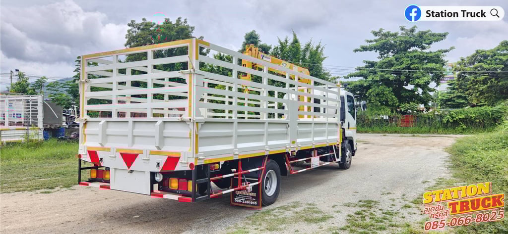 ISUZU FRR 210แรงม้า รถบรรทุก 6ล้อ กระบะเหล็กติดเครน ปี2023 เลขไมล์ 461 กม. ISUZU FRR 210แรงม้า รถบรรทุก 6ล้อ กระบะเหล็กติดเครน ปี2023 เลขไมล์ 461 กม.