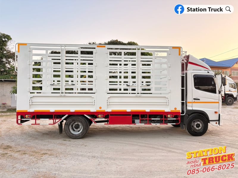 HINO FC 210แรงม้า รถบรรทุก 6ล้อ กระบะคอกสูง ปี2022 เลขไมล์ 12,959 กม.