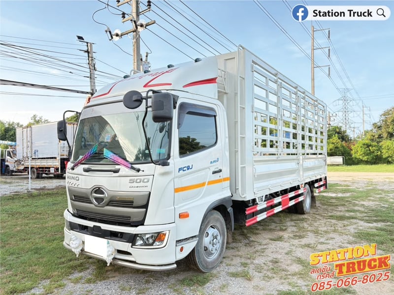 HINO FC 210แรงม้า รถบรรทุก 6ล้อ กระบะคอกสูง ปี2023 เลขไมล์ 103,993 กม.