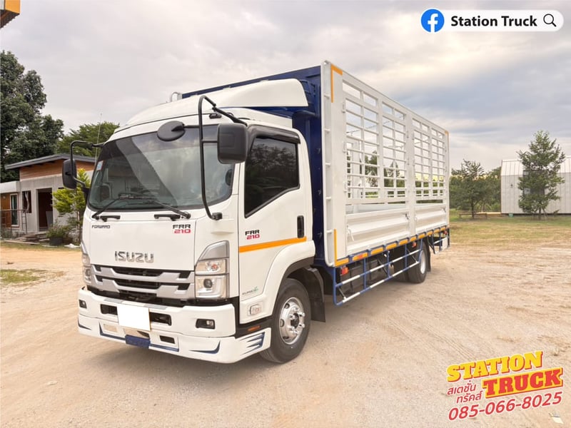 ISUZU FRR 210แรงม้า รถบรรทุก 6ล้อ กระบะคอกสูง ปี2023 เลขไมล์ 194,726 กม.