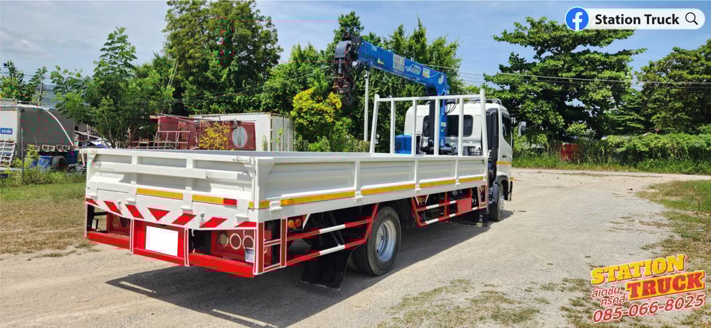 HINO FC 175แรงม้า รถบรรทุก 6ล้อ กระบะเหล็กติดเครน ปี2023 เลขไมล์ 112,051 กม. HINO FC 175แรงม้า รถบรรทุก 6ล้อ กระบะเหล็กติดเครน ปี2023 เลขไมล์ 112,051 กม.