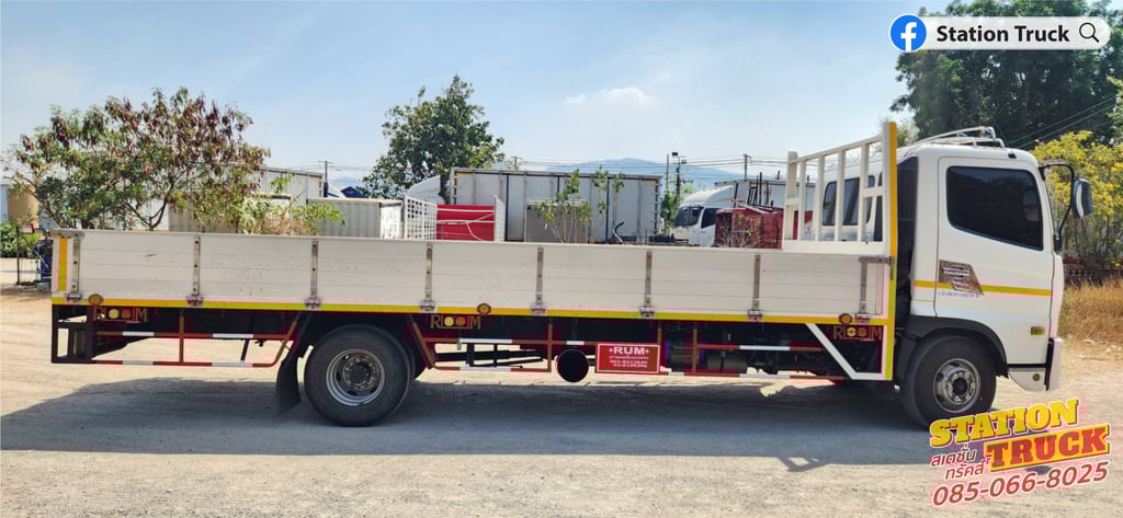 HINO FC 210แรงม้า รถบรรทุก 6ล้อ กระบะเหล็ก ปี2022 เลขไมล์ 193,188 กม.