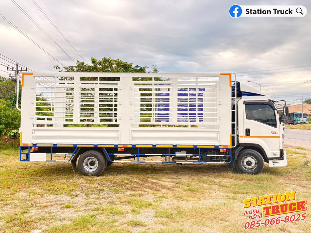 ISUZU FRR 210แรงม้า รถบรรทุก 6ล้อ กระบะคอกสูง ปี2023 เลขไมล์ 194,726 กม.