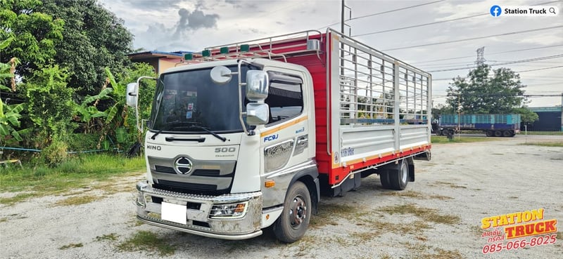 HINO FC 175แรงม้า รถบรรทุก 6ล้อ กระบะคอกสูง ปี2023 เลขไมล์ 157,583 กม.