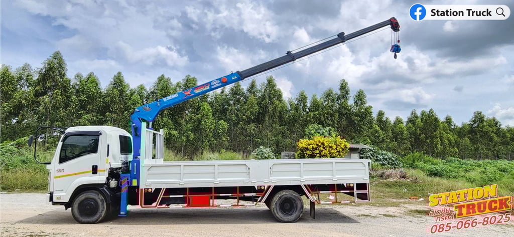 ISUZU FRR 210แรงม้า รถบรรทุก 6ล้อ กระบะเหล็กติดเครน ปี2013 ISUZU FRR 210แรงม้า รถบรรทุก 6ล้อ กระบะเหล็กติดเครน ปี2013