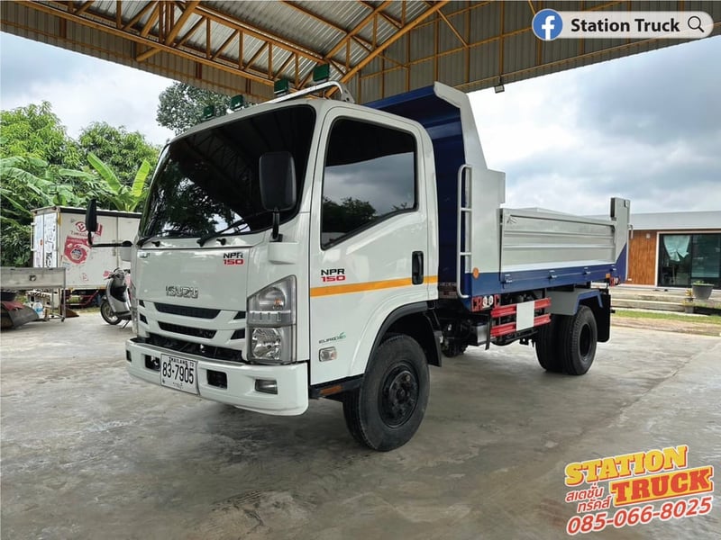 ISUZU NPR 150แรงม้า รถบรรทุก 6ล้อ ดั้มพ์ ปี2022 เลขไมล์ 32,230 กม.