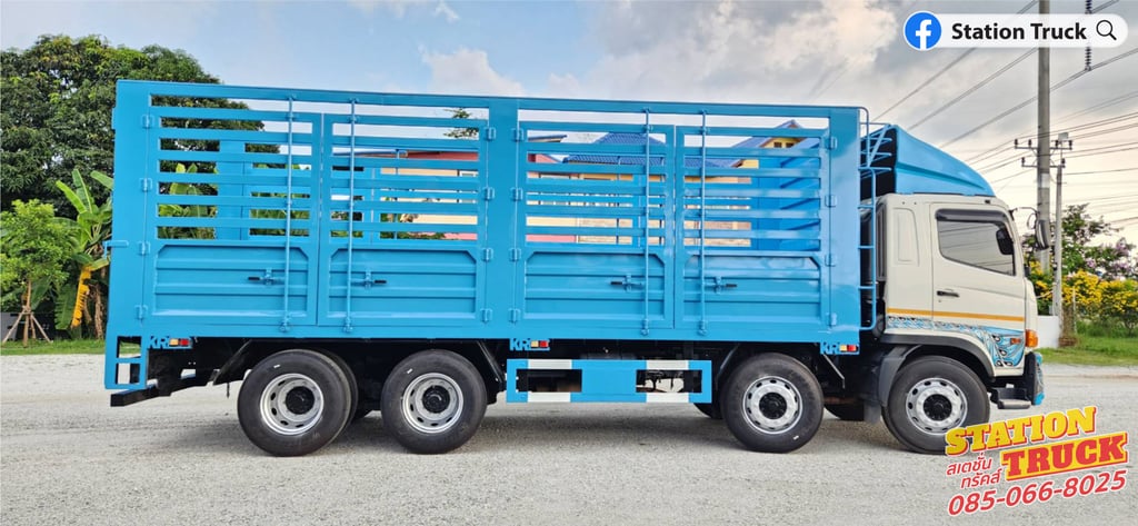 HINO FL 260แรงม้า รถบรรทุก 12ล้อ กระบะคอกสูง ปี2024 เลขไมล์ 91,683 กม. HINO FL 260แรงม้า รถบรรทุก 12ล้อ กระบะคอกสูง ปี2024 เลขไมล์ 91,683 กม.