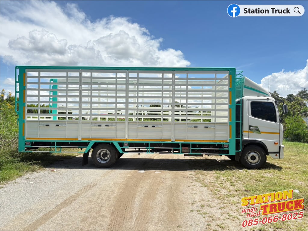 HINO FC 210แรงม้า รถบรรทุก 6ล้อ กระบะคอกสูง ปี2022 เลขไมล์ 193,223 กม.