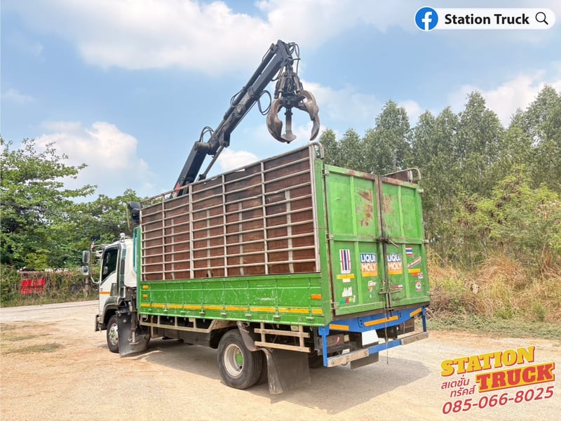 ISUZU FRR 190แรงม้า รถบรรทุก 6ล้อ กระบะเหล็กติดเครน ปี2017 เลขไมล์ 100,393 กม. ISUZU FRR 190แรงม้า รถบรรทุก 6ล้อ กระบะเหล็กติดเครน ปี2017 เลขไมล์ 100,393 กม.