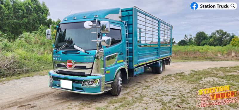 HINO FC 210แรงม้า รถบรรทุก 6ล้อ กระบะคอกสูง ปี2024 เลขไมล์ 145,006 กม.